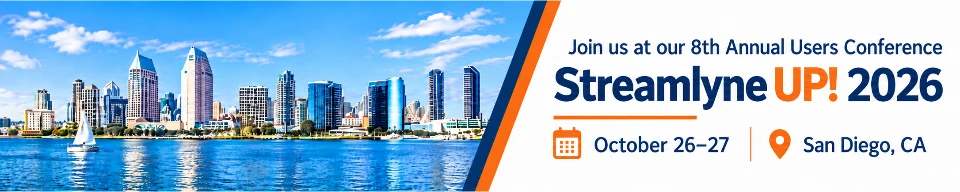 Join us at our 8th Annual Users Conference, Streamlyne UP! 2026, October 26 to 27, San Diego, CA